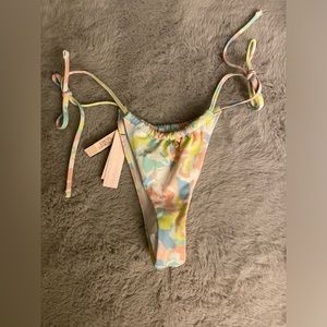 NWT Victoria’s Secret Swim Pink Pastel Thong Bikini Bottom